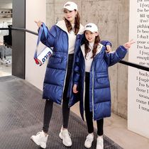  Parent-child cotton clothes thickened 2021 new winter clothes mother and daughter western style cotton clothes loose net red fashion bread clothes trend