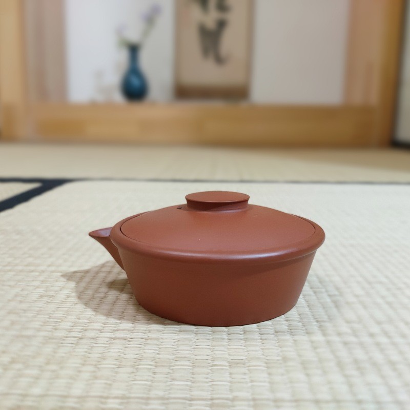 日本茶壶原装进口常滑烧大名家山田常山陶房全手作朱泥宝瓶包邮-Taobao