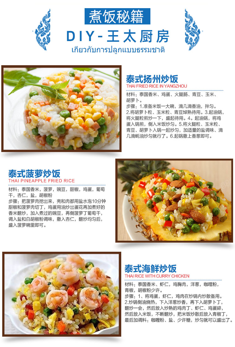 泰国原粮进口 王家粮仓 长粒香米 20斤 图13