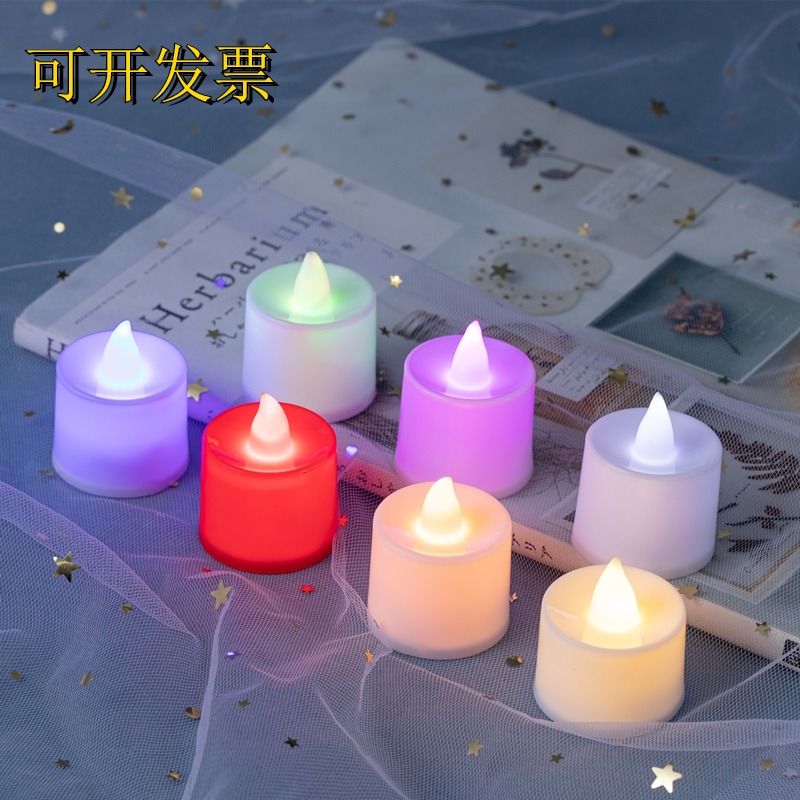 Luminous Led Electronic Candle Lamp Creative Wedding Birthday Venue Lantern core button Lanterns Handmade Arrangement Props