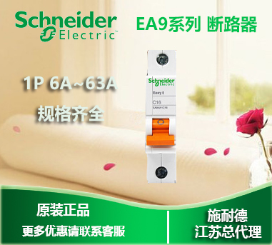 Original Schneider circuit breaker EA9AN series C-type power protection 1P 2P 3P 4P 6A-63A