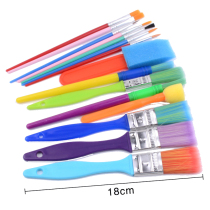 Set of 15 sets of brushes Kindergarten childrens painting brush Hook line stroke pen Doodle drawing tool Sponge brush