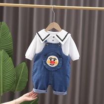 Boys' overalls suit early spring 2022 new Korean style children's summer clothing long sleeve spring autumn boy baby clothes clothing