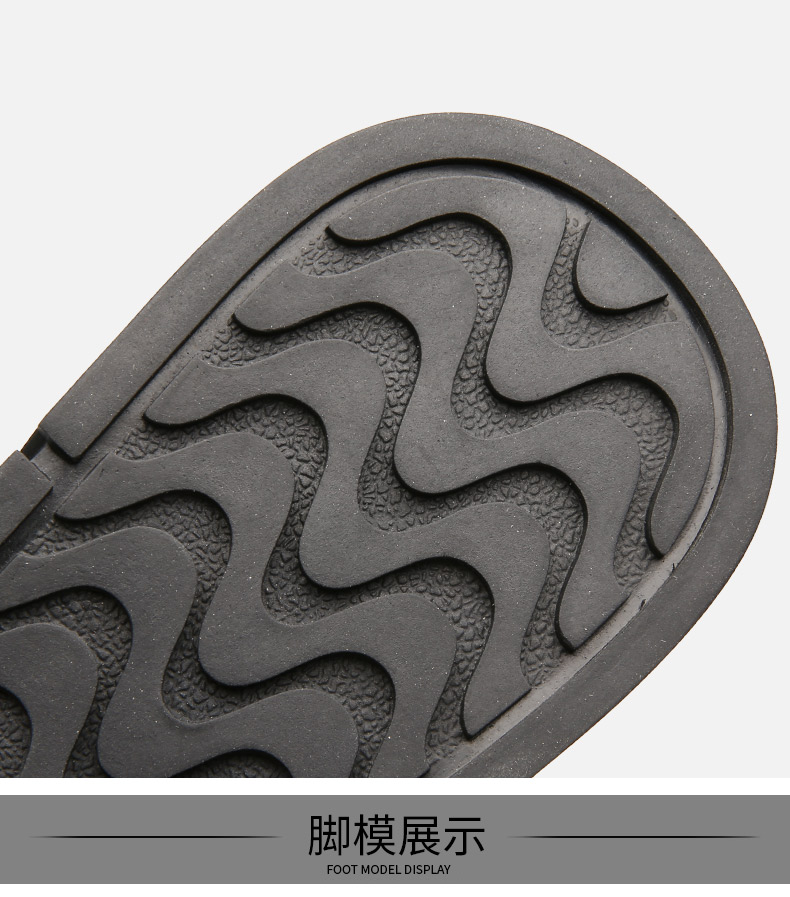木林森 男士真皮切尔西靴 二层牛皮鞋面 图14