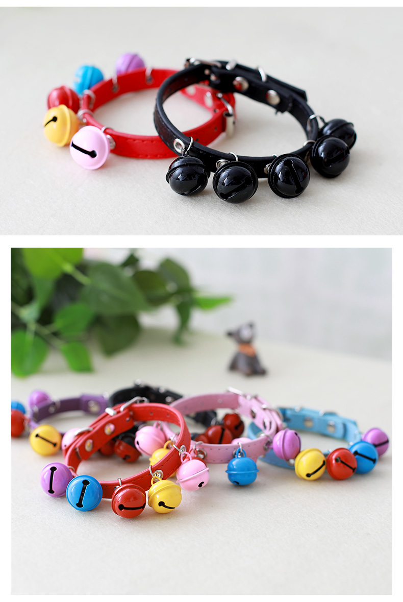 Pet chuông cổ Teddy Meng nhỏ pet chó nhỏ cổ áo cổ áo dây cổ áo thiết lập chống kéo mất - Cat / Dog hàng ngày Neccessities 	bát ăn dặm cho chó con