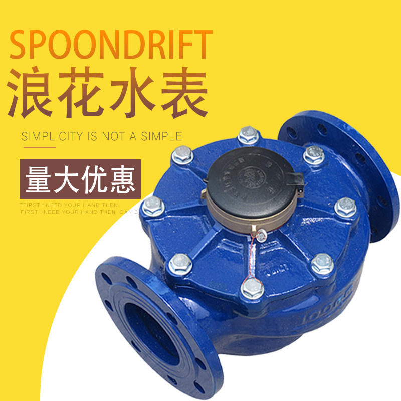 Flange water meter spray big belly 50 80 100 150 large diameter rotor type tap water machinery industry