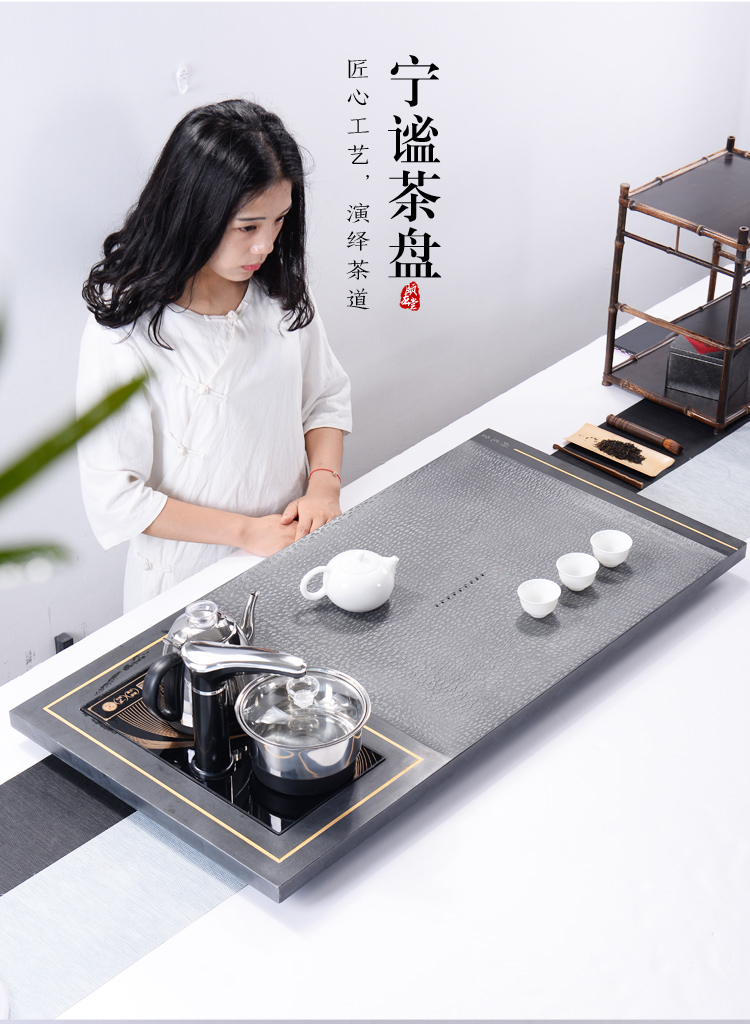 Hong bo the best kung fu tea tea tray was contracted household water dry drainage tea tray dish sharply stone tea sea