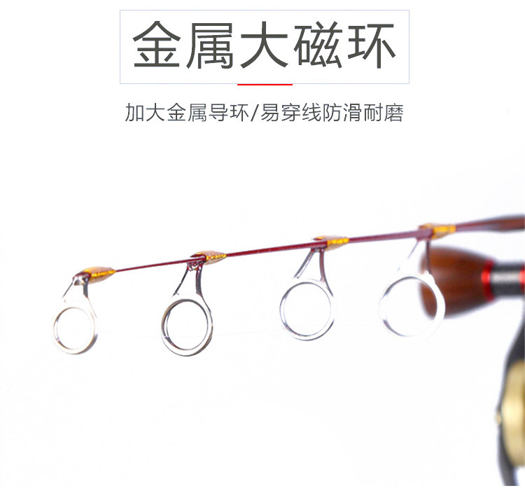 Ice удочкой 实木冰钓竿冬钓全套装备用品帐篷短节虎皮黑檀鱼竿鱼杆筏钓手把 Golden Grove