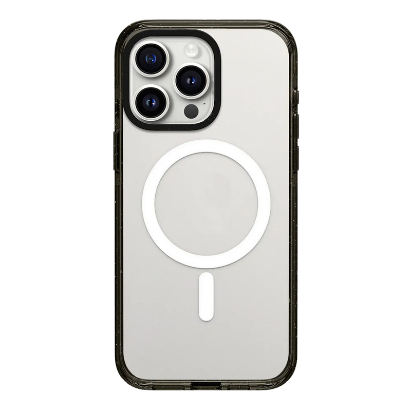 Suitable for Apple iPhone Black Frame Acrylic Magsafe Magnetic 1.5 Version Plain Case 11 Phone Case 11Promax Solid Color Protective Cover White Frame