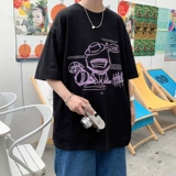 Летняя трендовая брендовая универсальная футболка, короткий рукав, коллекция 2021, свободный крой