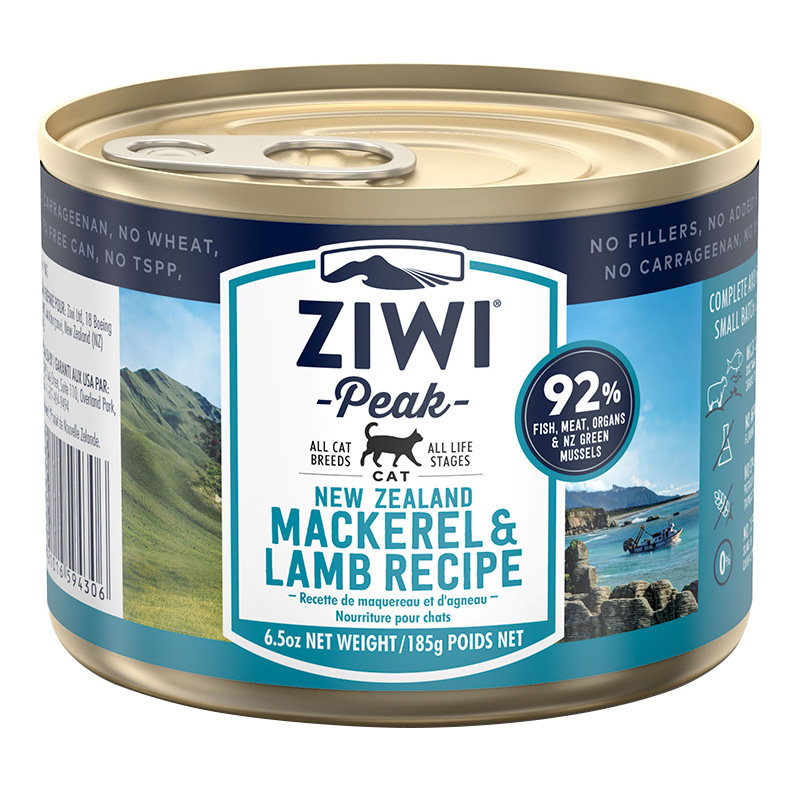 New Zealand original import ZiwiPeak pinnacle cat canned mackerel lamb 6 pieces