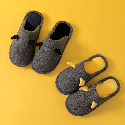 棉拖鞋女卡通保暖情侣