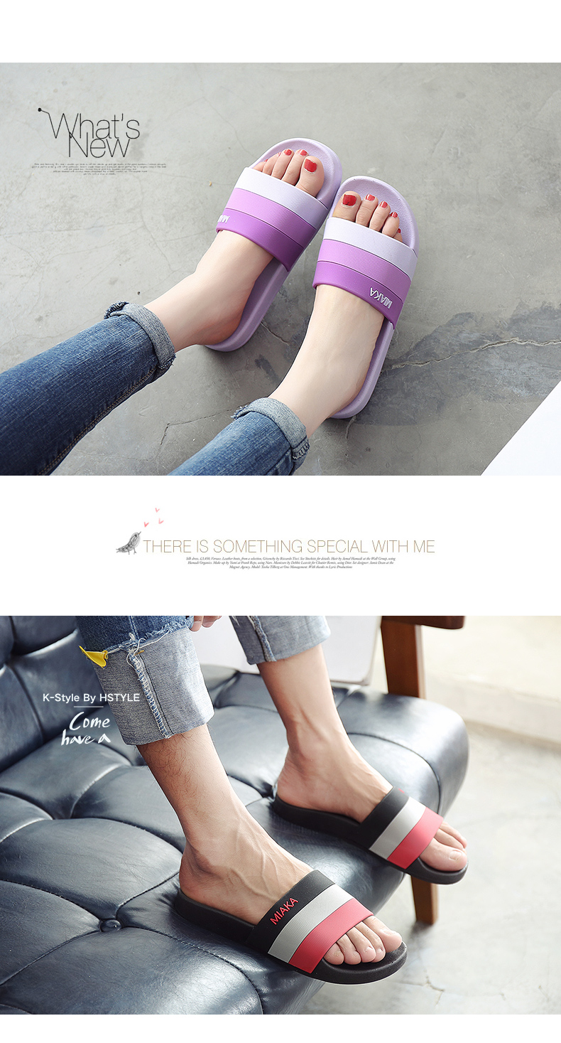 Dép và dép mùa hè nữ 2018 nhà mới trong nhà non-slip mềm dưới vòi hoa sen vài nhà của nam giới dép mùa hè