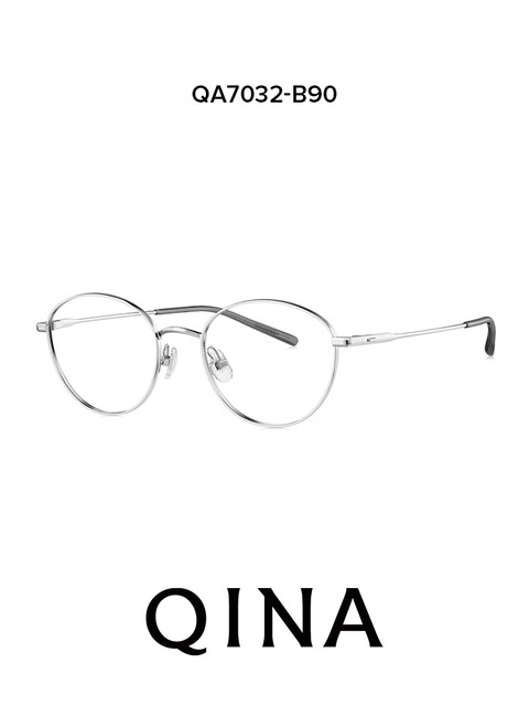 QINA myopia glasses 25 new anti-blue light men's titanium frame with prescription frame for women QA7032