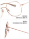 QINA Qina Zhao Lusi's new trendy gold frame anti-blue light myopia glasses frame for men and women QJ7286