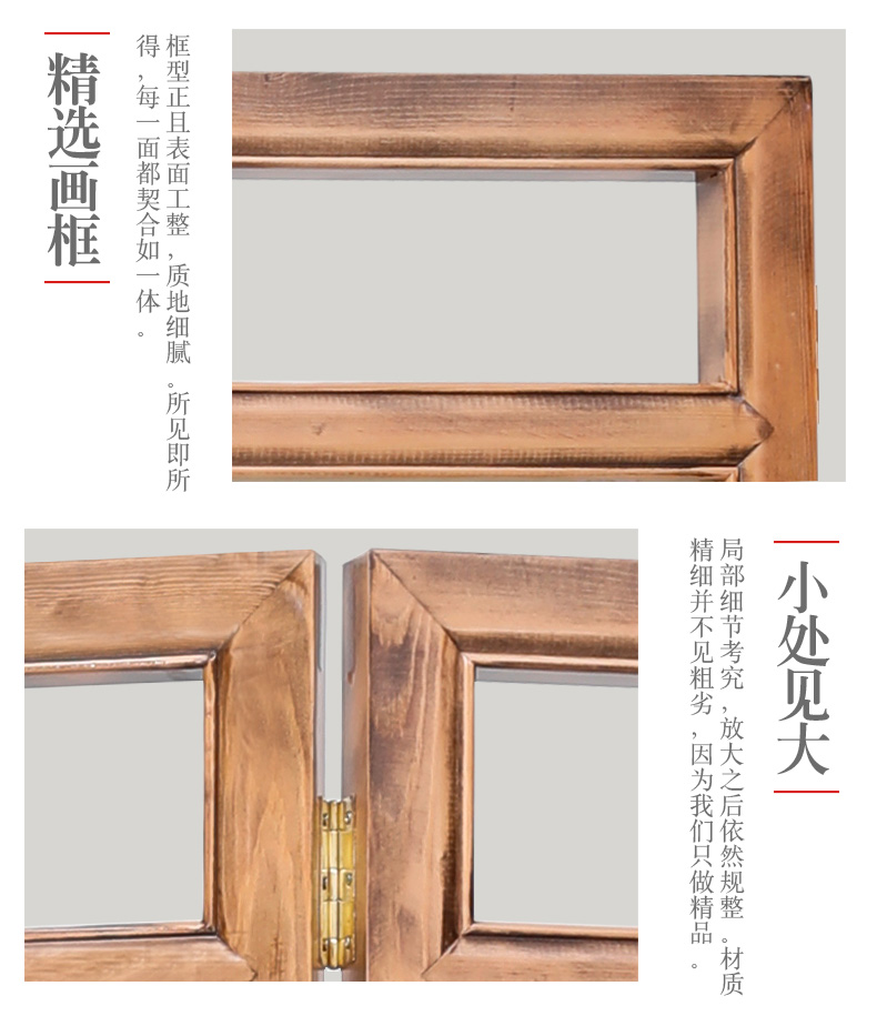 Trung Quốc màn hình phân vùng phòng khách vải phòng ngủ gấp gỗ rắn hiên trang trí đơn giản hiện đại tối giản di chuyển màn hình gấp - Màn hình / Cửa sổ vách ngăn cầu thang gỗ đẹp
