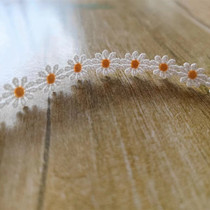 Handmade DIY ten-petal double-color core milk silk barcode ethnic water-soluble embroidery lace skirt foreign trade tail order