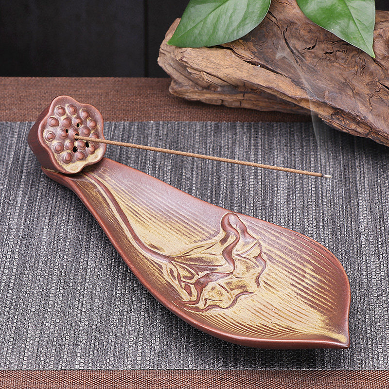 Antique line incense burner ceramic household line incense insert agarwood sandalwood incense burner incense lying incense burner for Buddha to offer aromatherapy burner