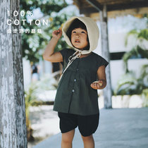 DAOGU DAOGU) Walking mushroom series army green skirt summer girls