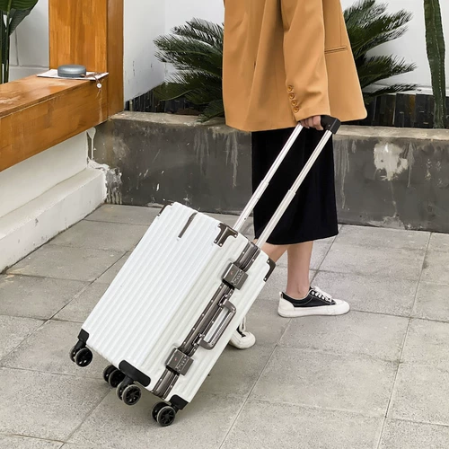 Вместительный и большой универсальный чемодан на колесиках, увеличенная толщина