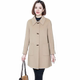 Karovia 100% wool mid-length coat is non-pilling