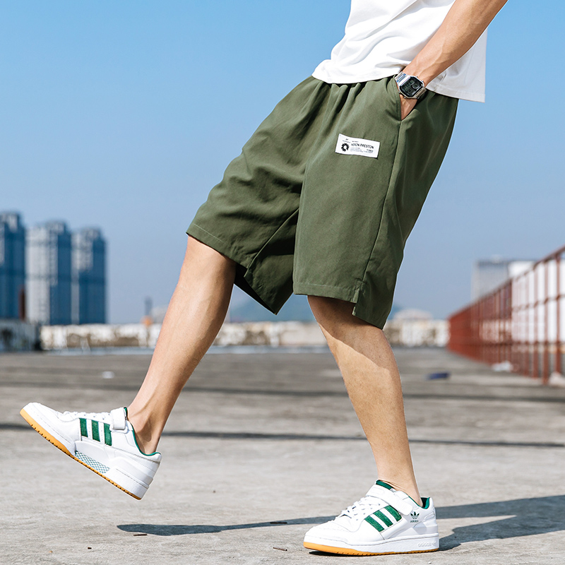 Quần soóc nam mùa hè 2020 Xu hướng Loose Casual Bãi biển Ins Tide bóng rổ ingons Mang Outside