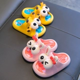 Детские слайдеры, нескользящие тапочки для мальчиков, мягкая подошва, семейный стиль