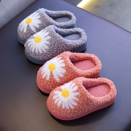 Детские зимние мультяшные нескользящие тапочки подходит для мужчин и женщин для принцессы