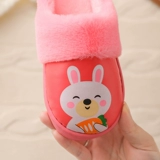 Детские зимние мультяшные полиуретановые милые тапочки подходит для мужчин и женщин для принцессы, нескользящие удерживающие тепло туфли, 1-6 лет