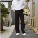 Трендовые универсальные штаны для отдыха, изысканный стиль, свободный прямой крой, в корейском стиле