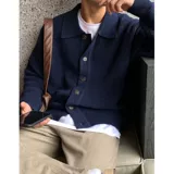 Трикотажный кардиган, демисезонный свитер, куртка, в корейском стиле, изысканный стиль