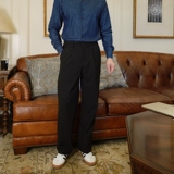 Трендовые универсальные штаны для отдыха, изысканный стиль, свободный прямой крой, в корейском стиле