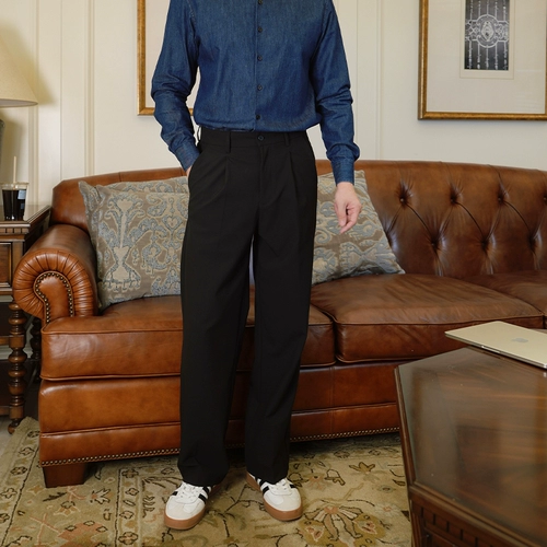 Трендовые универсальные штаны для отдыха, изысканный стиль, свободный прямой крой, в корейском стиле