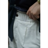 Мужские белые штаны, тонкие элитные шорты для отдыха, оверсайз