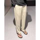 Элитные летние тонкие штаны для отдыха, свободный прямой крой