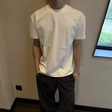 Трендовая черная футболка с коротким рукавом, с вышивкой, в американском стиле