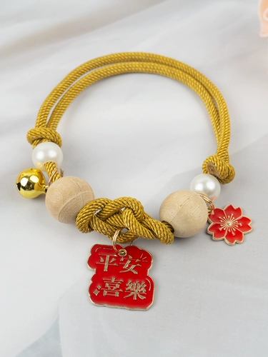 Плетеный чокер ручной работы, колокольчик, ожерелье, кот, домашний питомец