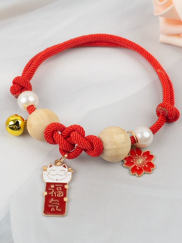 Плетеный чокер ручной работы, колокольчик, ожерелье, кот, домашний питомец