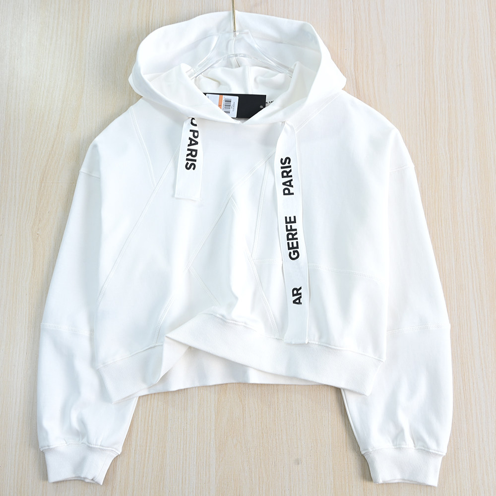 Спортивная хлопковая толстовка для отдыха, штаны, поликоттон, высокая талия для девушки 