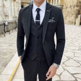 Трендовый модный комплект, свадебное платье для отдыха, костюм, пиджак классического кроя, облегающий крой