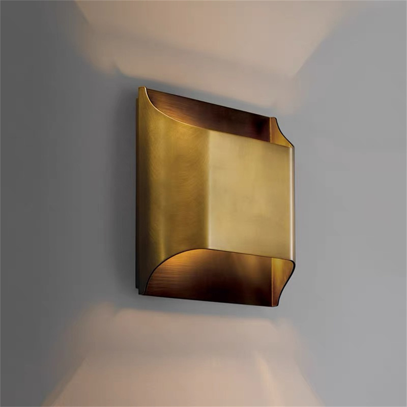All-Copper Wall Lamp, Light Luxury, Post-Modern, Minimalist Designer Original Creative Living Room Bedroom Background Wall Project Lamp Bedside Lamp All-Copper Wall Lamp, Light Luxury, Post-Modern, Minimalist Designer Original Creative Living Room Bedroom Background Wall Project Lamp Bedside Lamp