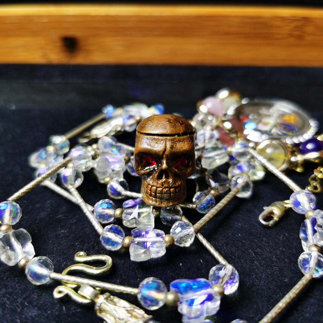 Muzhen Thai handicraft Azan Ao small skull pendant pendant decoration