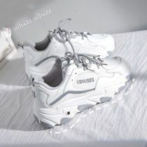 Little White daddy shoes womens ins tide 2021 summer new Korean version of thick-soled Joker feet small casual sneakers