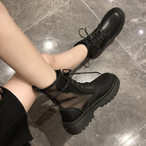 Net gauze Martin Boots Women Summer Thin 2021 New European Station Tide ins Cool Grid Hollow Breathable Short Boots
