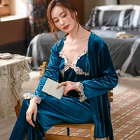 231 Peacock Blue Three -Piece Set