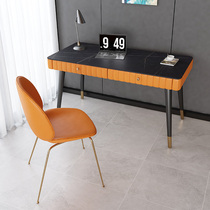 Italian rock board light luxury desk computer desk bedroom desk desk simple Nordic modern writing desk dressing table