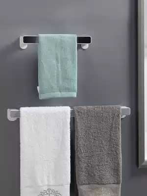 Toilet hanging on glass towel rack non-perforated toilet Top Small size bathroom shelf