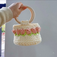 Белый розовый портативный большой набор материалов