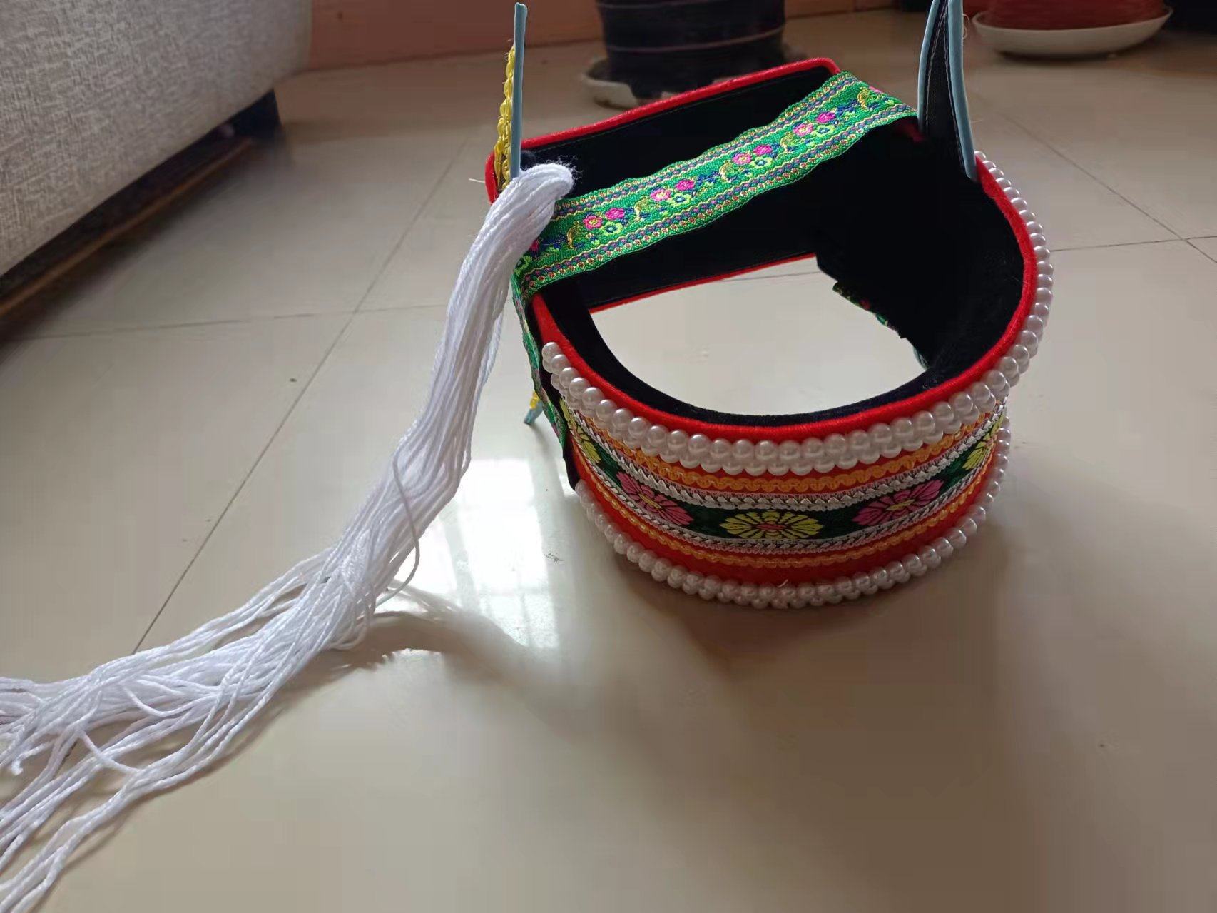 Yunnan Minority Headwear Clothing Accessories Craftsmanship Hat Dance Performance Props Apoetry Lady Hats