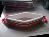 Dance performance props Yunnan minority boys wear Bai hat costume accessories stage craft hat